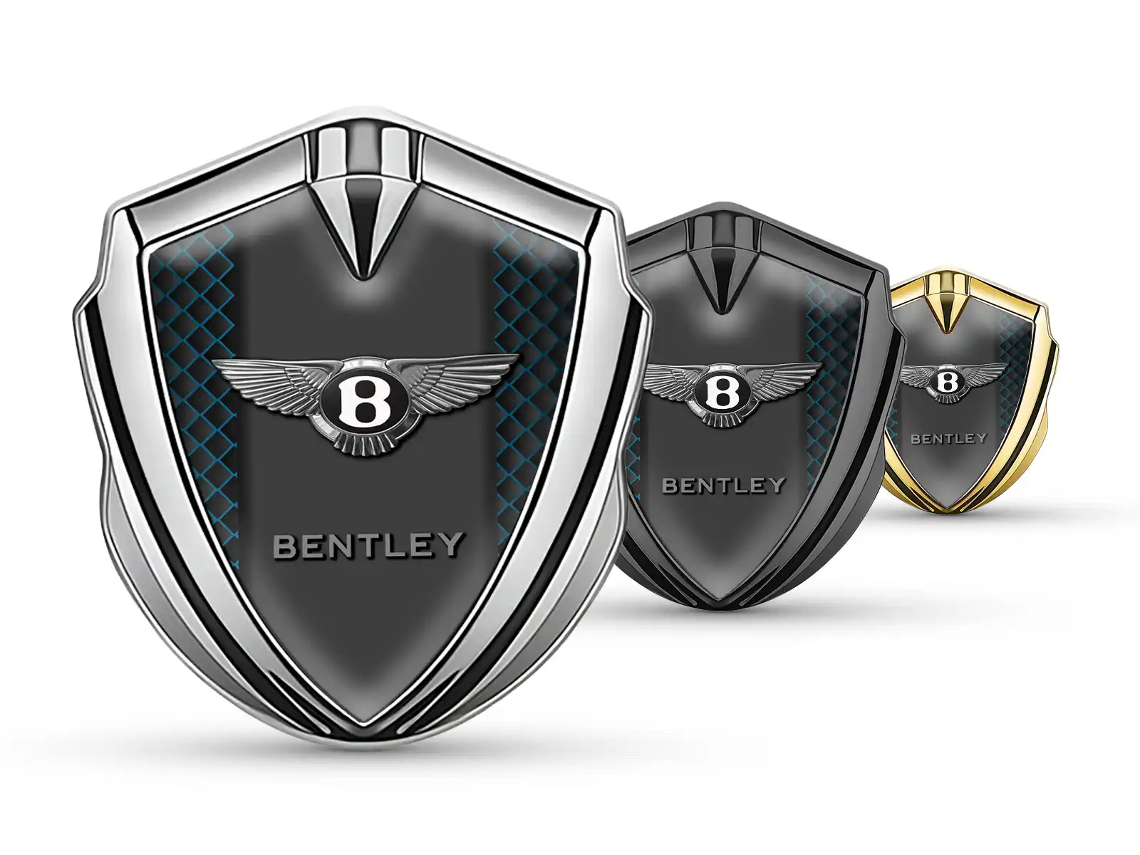 Bentley Metallico Emblema Badge Disegno High-End Look Drift
